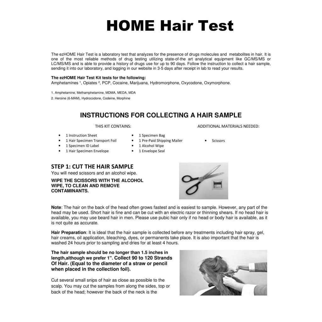 Home Hair Drug Test Pass a Drug Test