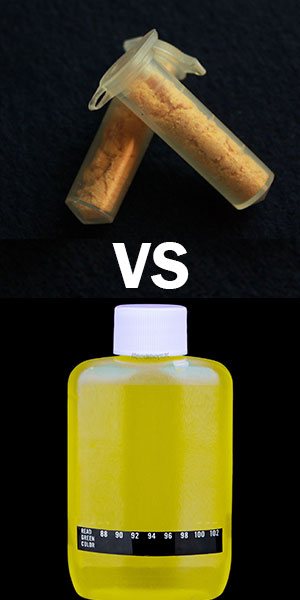 liquid synthetic urine vs powdered synthetic urine