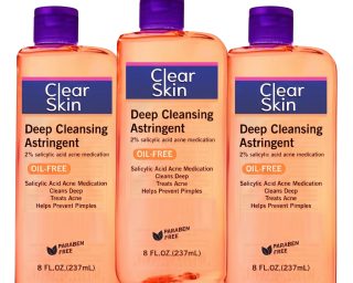 (3-Pack) Clear Skin Deep Cleansing Astringent (2% Salicylic Acid)